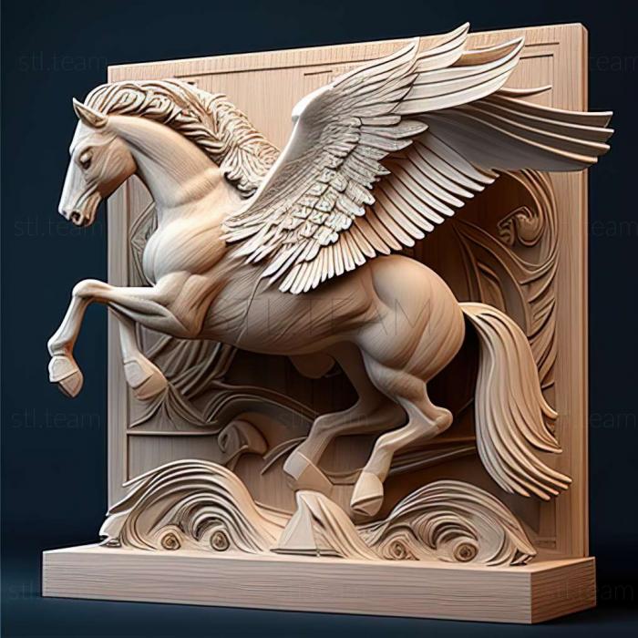 pegasus on stand3d